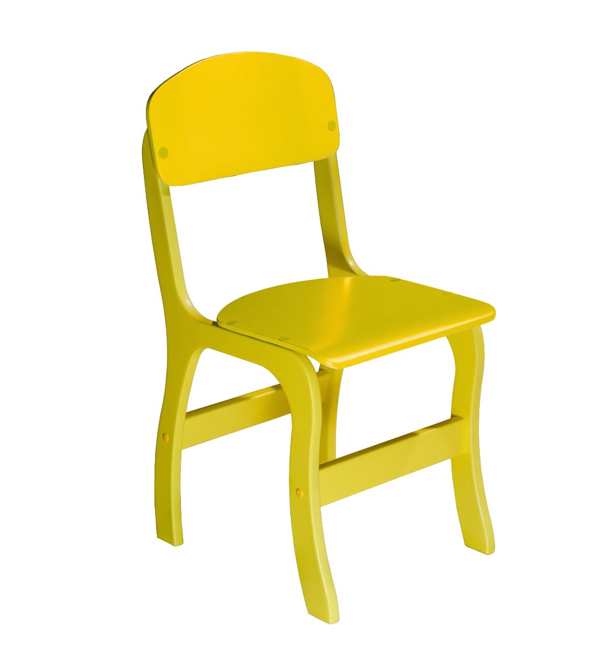 Фанерний дитячий стільчик "Мелодія", фарбований, на ростову групу №1, ЛЕЛЕКА, 260х293х516 мм.